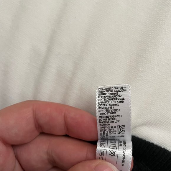 SOLD - American Apparel 2x1 Black Ribbed Button Crop Top - Picture 7 of 10